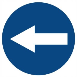 Sticker driving prohibition overtaking sign sr16 cm