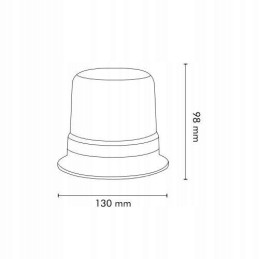 Flash lamp rooster 40led 20w r65 r10 magnet ip65