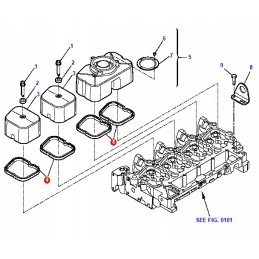 Komatsu wb keyboard valve cover gasket
