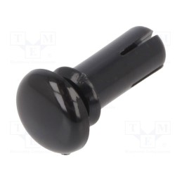 10 pcs x KEYSTONE - 3446 - Rivet, polyamide, Rivet diam: 3.5mm, L.rivet: 7.9mm, black