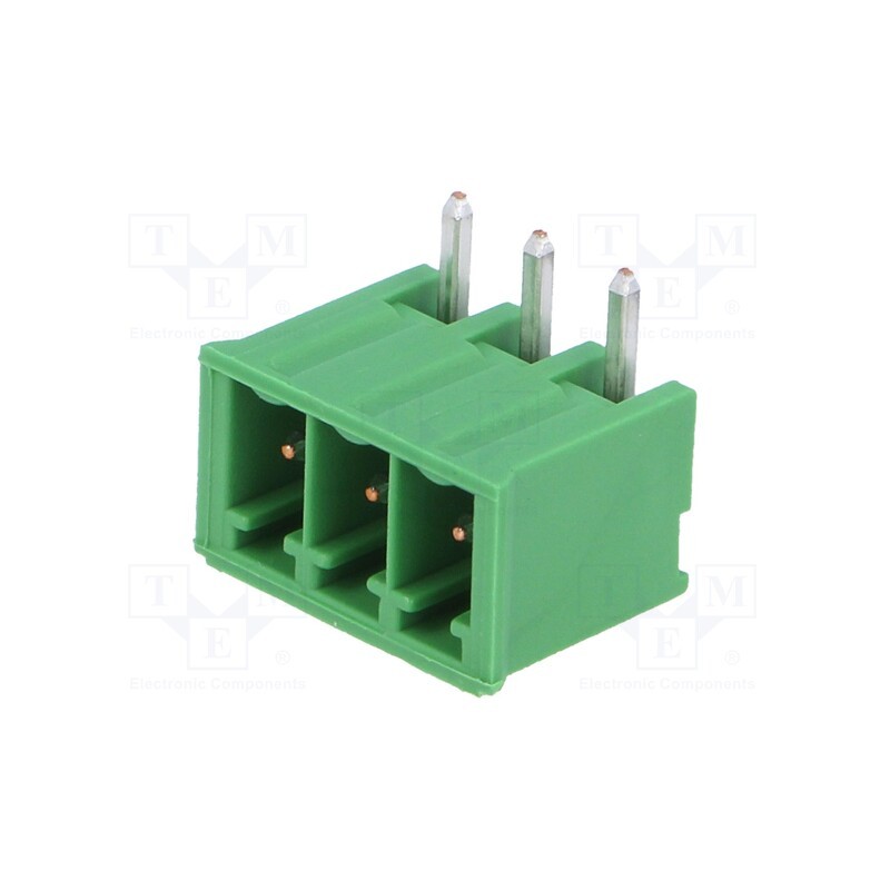 2 pcs x TE Connectivity - 284512-3 - Pluggable terminal block, Contacts ph: 3.5mm, ways: 3, angled 90°