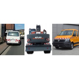 Laminated reflective stripes sticker 8x49 cm