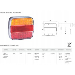 LED complex trailer rear lamp