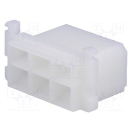 2 pcs x TE Connectivity - 180904 - Terminals cover, female, ways: 6, natural, FASTIN-FASTON