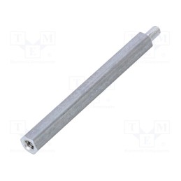 10 pcs x DREMEC - 234X50 - Screwed spacer sleeve, 50mm, Int.thread: M3, Ext.thread: M3