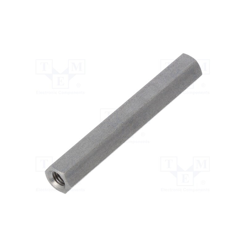 10 pcs x DREMEC - 148X55 - Screwed spacer sleeve, 55mm, Int.thread: M5, hexagonal
