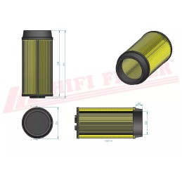 The main air filter is 17704