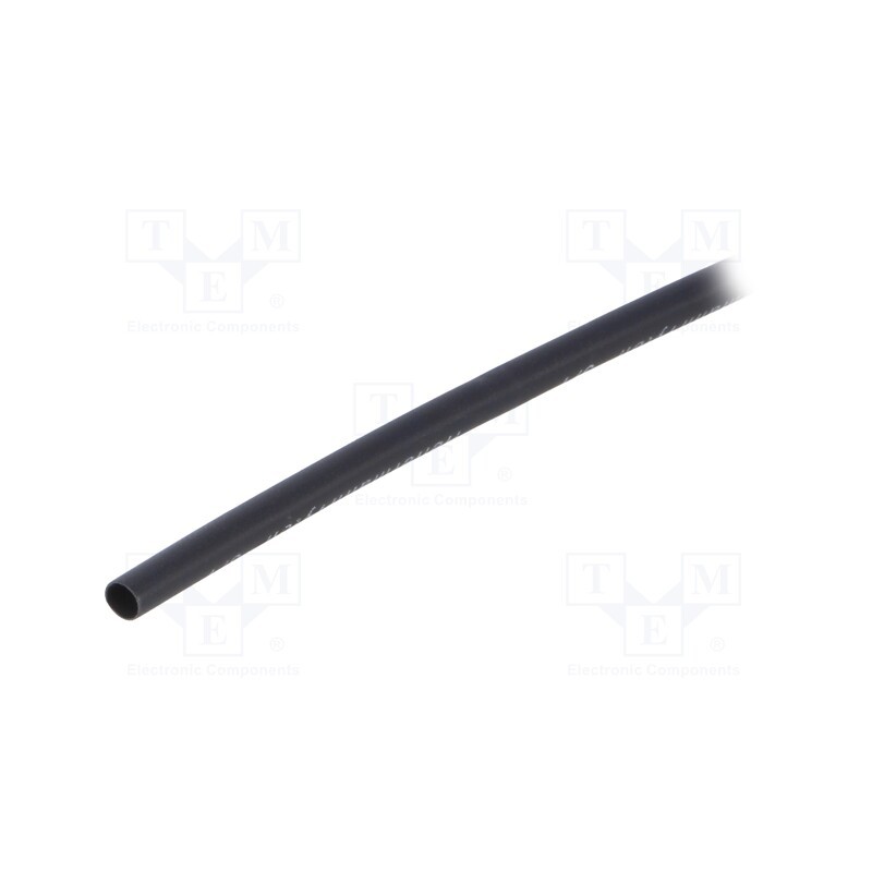 1 pcs x HELLERMANNTYTON - 319-00300 - Heat shrink sleeve, 3: 1, 3mm, L: 1m, black, Wall thick: 0.6mm