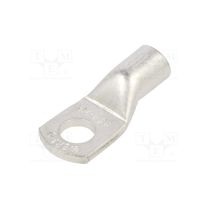2 pcs x ERKO - KCS_8-25/1 - Tip: ring tube, M8, 25mm2, crimped, for cable, tinned, copper, 8.4mm