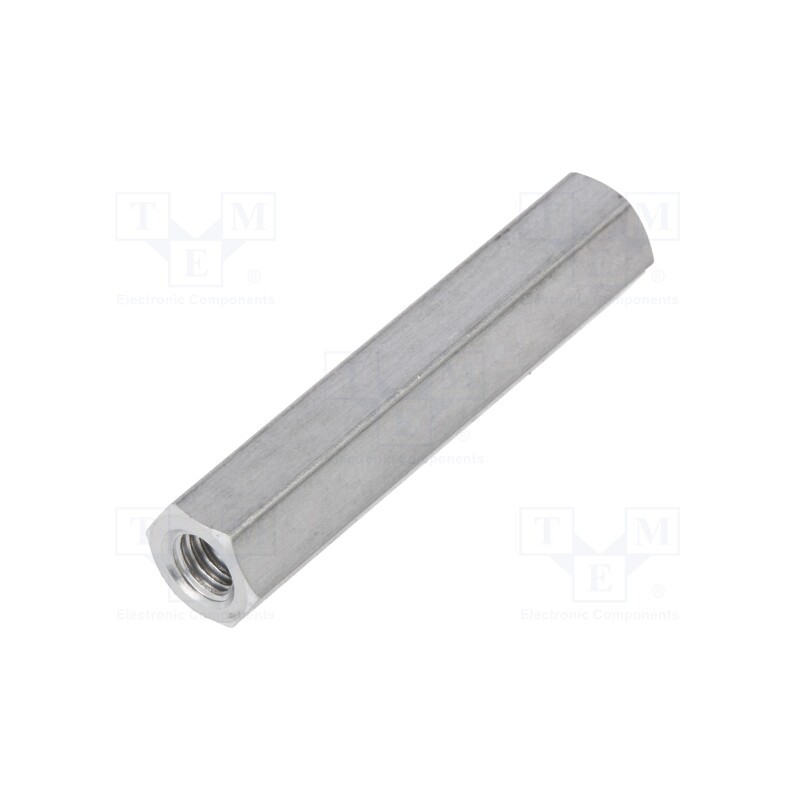 10 pcs x DREMEC - 138X40 - Screwed spacer sleeve, 40mm, Int.thread: M5, hexagonal, aluminium