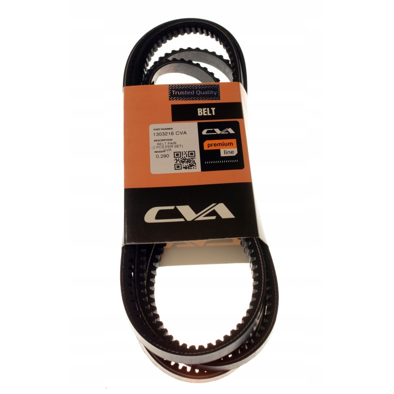 Set of cva V-belts for a cat machine