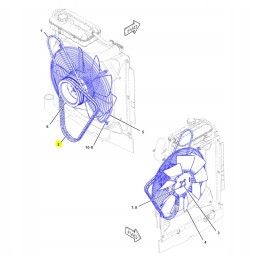 Set of cva V-belts for a cat machine
