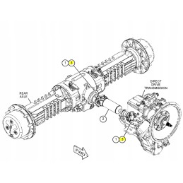 Cat backhoe loader crossbar mounting bolt
