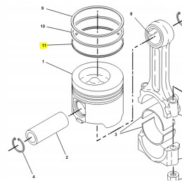 Cat piston ring 7c5232
