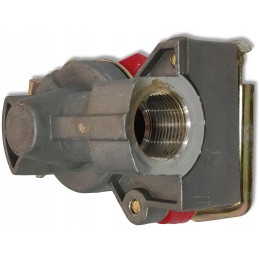 Red m22 soft pneumatic connector with valve