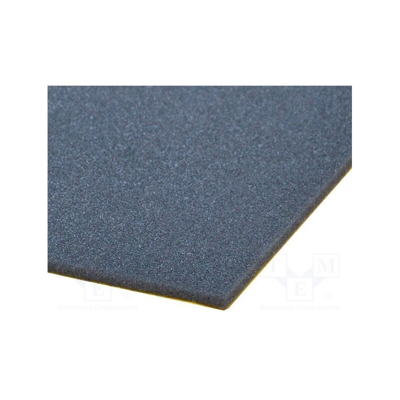 1 pcs x BASSER - GABKA 10MM - Sound absorbing sponge, 1000x500x10mm, self-adhesive