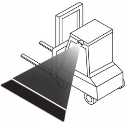 9w blue line safety lamp