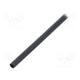 1 pcs x TE Connectivity - ATUM-4/1-0-STK - Heat shrink sleeve, glued, 4: 1, 4mm, L: 1.2m, black, polyolefine