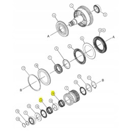 Gearbox needle bearing cat 428 432