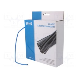 1 rol x BM GROUP - GBS024MBL - Heat shrink sleeve, glueless, 2: 1, 2.4mm, L: 11m, polyolefine