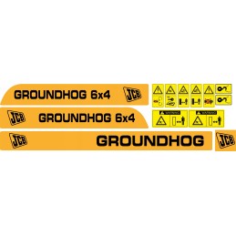 JCB Groundhog 6x4 UTV laminated stickers