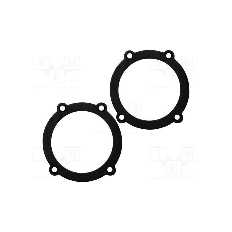 1 set x BASSER - DMMERC04 - Spacer ring, MDF, 130mm, Mercedes, impregnated, 2pcs.