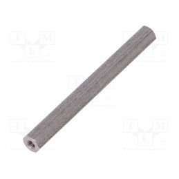 10 pcs x DREMEC - 142X50 - Screwed spacer sleeve, 50mm, Int.thread: M2,5, hexagonal
