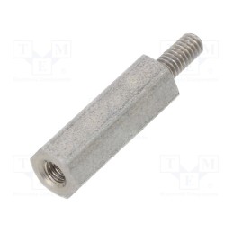 10 pcs x DREMEC - 242X15 - Screwed spacer sleeve, 15mm, Int.thread: M2,5, Ext.thread: M2,5