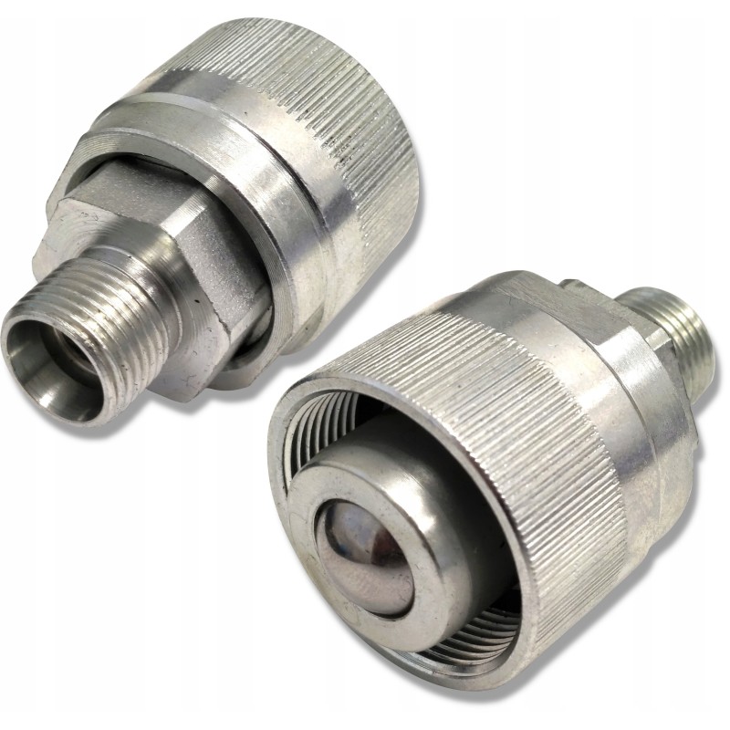 Screwed quick connector, old type, valve, M18 plug