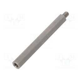 10 pcs x DREMEC - 248X70 - Screwed spacer sleeve, 70mm, Int.thread: M5, Ext.thread: M5