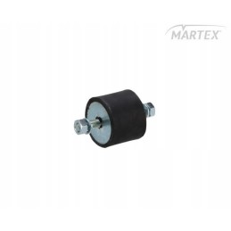 Round rubber cushion 45x35, 2 M8 screws