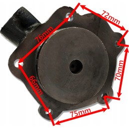 Ursus c 330 c330 m water pump, cast iron impeller