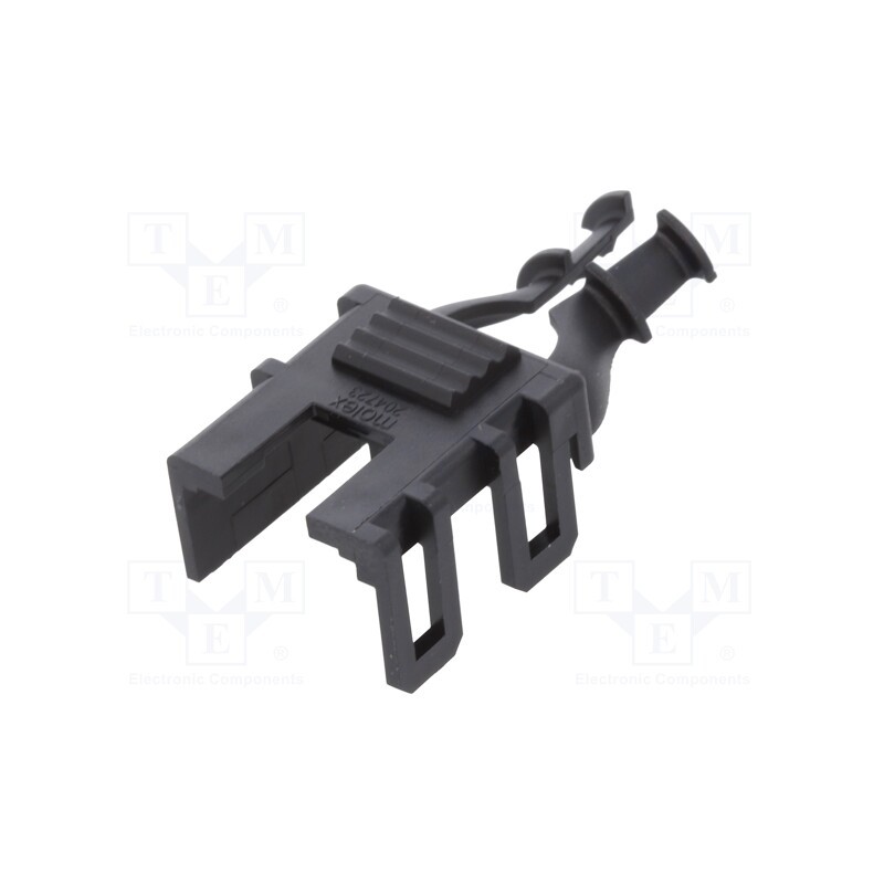 2 pcs x MOLEX - 2047230006 - Cable hood and fastener, male,female, Mini-Fit Jr, PIN: 6, black