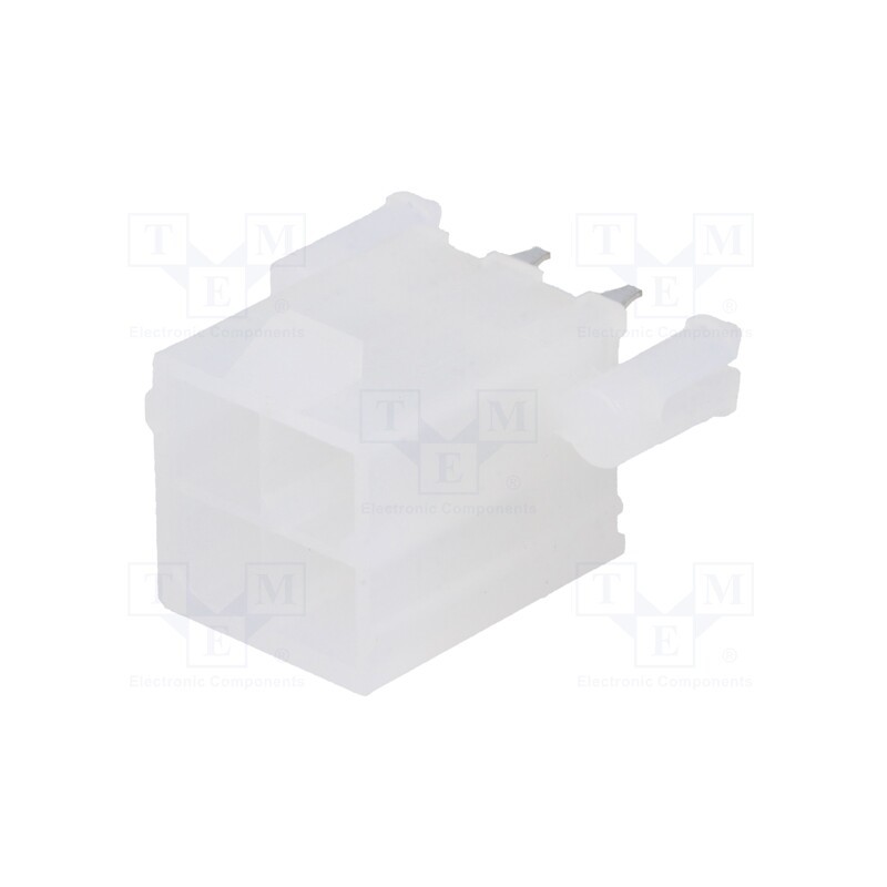 2 pcs x MOLEX - 39299043 - Socket, wire-board, male, Mini-Fit Jr, 4.2mm, PIN: 4, THT, PCB snap