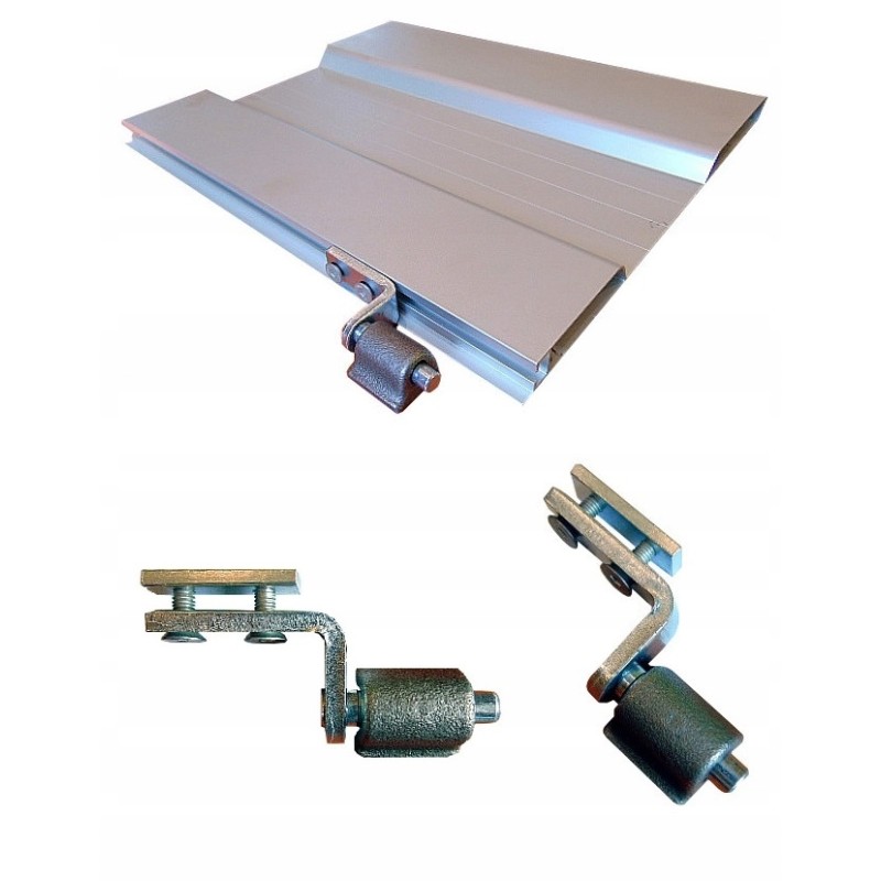 Aluminum side hinge, diameter 12, sets for welding