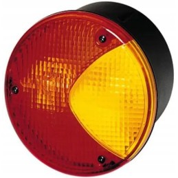 Lamp shade orange red rear left right