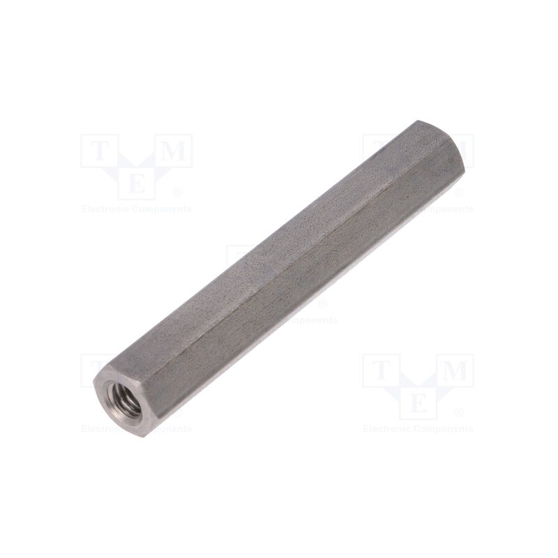 10 pcs x DREMEC - 149X65 - Screwed spacer sleeve, 65mm, Int.thread: M6, hexagonal