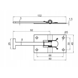 Door holder l92 element