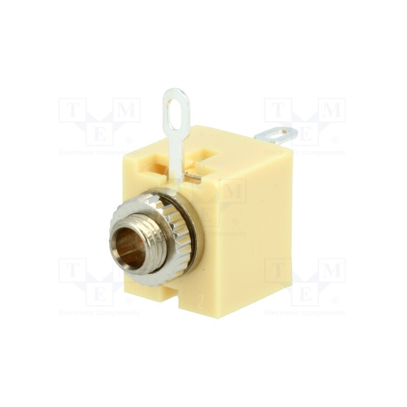 2 pcs x CLIFF - JYO-25 (FC6810) - Socket, Jack 2,5mm, female, mono, ways: 2, soldering, tinned