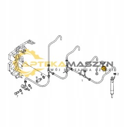 Fuel line holder volvo bl70 bl71 bl71 plus