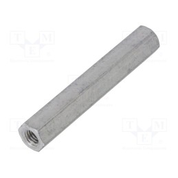 10 pcs x DREMEC - 138X50 - Screwed spacer sleeve, 50mm, Int.thread: M5, hexagonal, aluminium