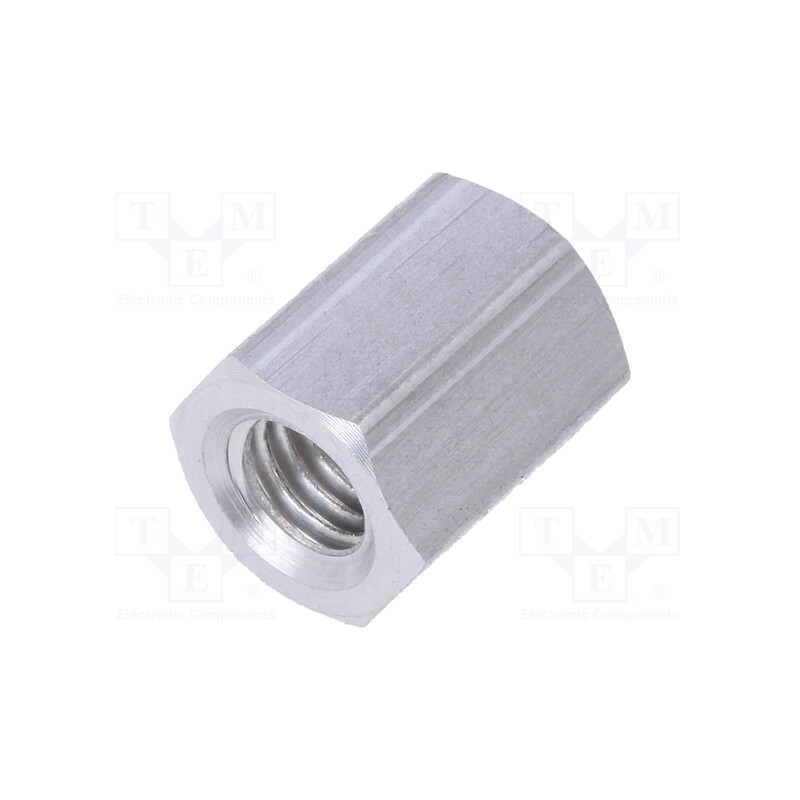 10 pcs x DREMEC - 138X10 - Screwed spacer sleeve, 10mm, Int.thread: M5, hexagonal, aluminium