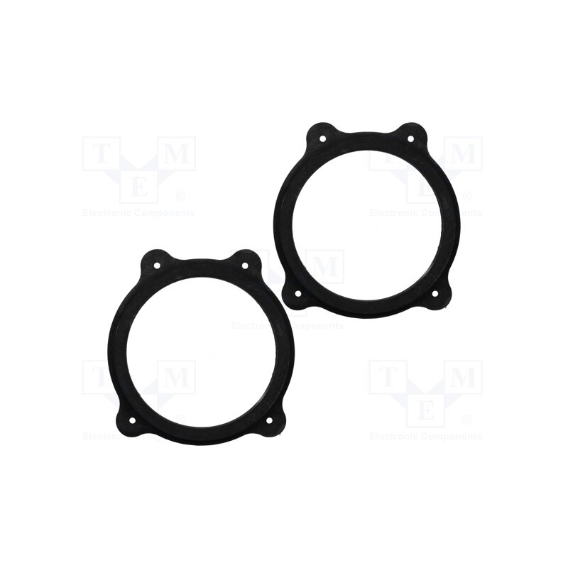 1 set x BASSER - DMBMW05 - Spacer ring, MDF, 165mm, BMW, impregnated, 2pcs.