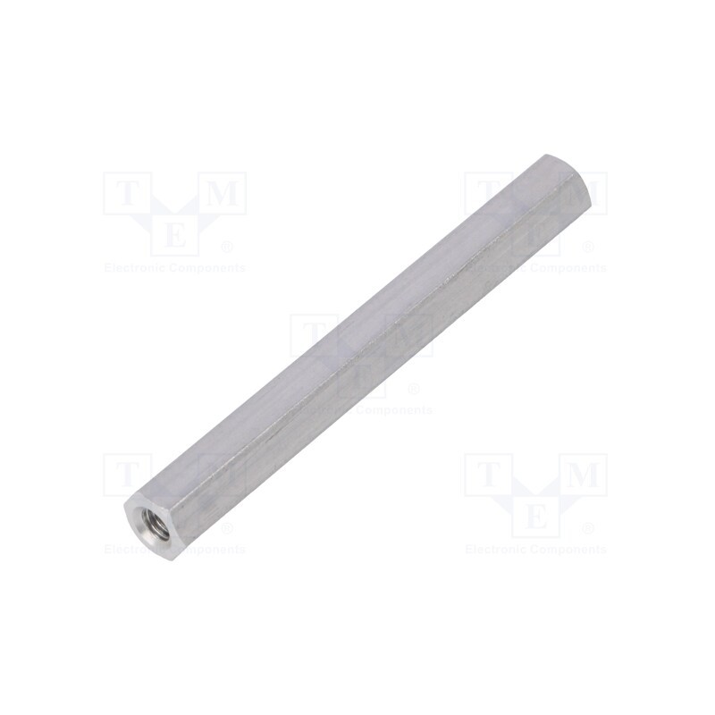 10 pcs x DREMEC - 136X60 - Screwed spacer sleeve, 60mm, Int.thread: M4, hexagonal, aluminium