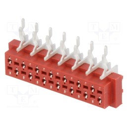 2 pcs x Amphenol Communications Solutions - TMM-5-0-14-2 - Wire-board, socket, female, PIN: 14, THT, on PCBs, 30V, 1A, -40÷105°C