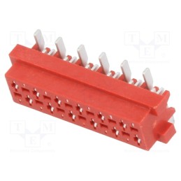 2 pcs x Amphenol Communications Solutions - TMM-6-0-12-2 - Wire-board, socket, female, PIN: 12, SMT, on PCBs, 30V, 1A, -40÷105°C