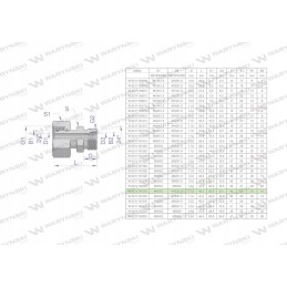 Metric hydraulic connector AB XKOR A M45x2 35