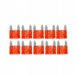 Blade fuse 10a mini 10pcs 10 9x3 6x16 3mm