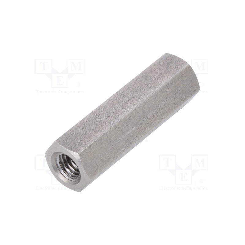 10 pcs x DREMEC - 1413X45 - Screwed spacer sleeve, 45mm, Int.thread: M8, hexagonal