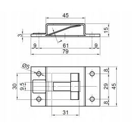 Door holder, holder element